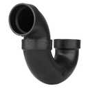 CHARLOTTE PIPE 2 DWV P-Trap with Solvent Weld Joint DWV (Drain, Waste and Vent) (1 Unit Piece) (2 Inch ( EACH qty: 1 ), Black)