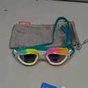 ZIONOR Kids Swim Goggles, G1MINI MIX Vibrant Colorblock Polarized No Leaking Anti Fog Kids Goggles(6-14)