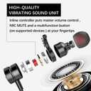 KASOTT USB C Headphone for Samsung Wired Earbuds Magnetic in-Ear Type C Earphone with Microphone Volume Control Deep Bass Stereo Noise Canceling for iPhone 17 Pro Max Air 16 16e 15 Pixel 10 9a (Black)