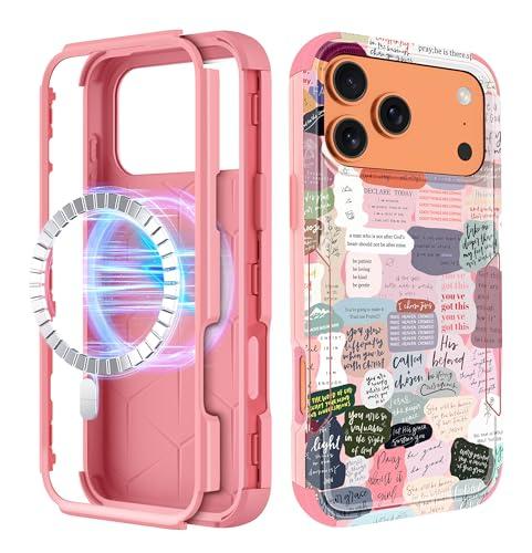 LISEVO for iPhone 17 Pro Max Case - Compatible with MagSafe Women Cute Girls Magnetic Protective Phone Cover Girly Unique Aesthetic Heavy Duty Shockproof Funda for iPhone 17 Pro Max Case