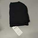 Womens Casual High Waist Straight Leg Pants Stretchy Button Business Dress Work Pocket Trousers (Large, Black)