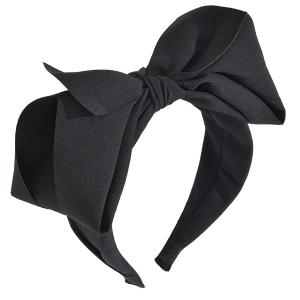 Black Big Bow Headbands for Women Halloween Bowknot Headbands Cute Black headband with bow Cosplay Costume Party accessories for women Girls