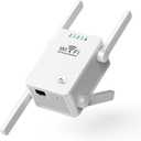 WiFi Extender Signal Booster for Home, Upgraded WiFi Range Extender Wireless Repeater Internet Amplifier with 4 High Power External Antennas Ethernet Ports for Whole Home WiFi Coverage 112
