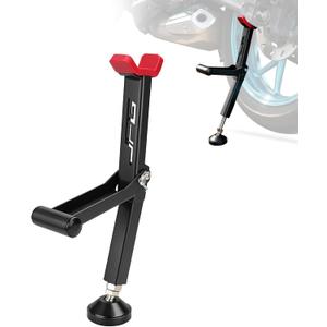 Motorcycle Rear and Front Wheel Lift Stand Trail Stand Easy And Portable-Second Generation New Design for Most Motorcycle Wheels (Red)
