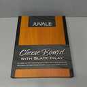 Juvale Wooden Cheese Charcuterie Board with Slate Inlay, 4-Piece Knife Set, 3 Signs (14 x 11 In, 9 Pieces)