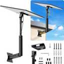 Starlink Mount, Adjustable Starlink Wall Mount Gen 3 with Telescoping Support Arm, Rustproof, Weatherproof for Concrete Walls and Wood Walls, Easy Installation Black (9.4-14.5 Inches Starlink Mount)