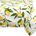 DII Lemon Bliss Tabletop Collection, Tablecloth, 60x84