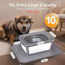Decflow 10L Stainless Steel Dog Water Bowl Filter, 5PCS Replacement Filters for 7L/1.8Gal /10L/2.6Gal Square Dog Water Bowl
