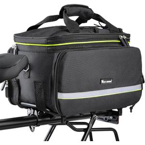 35L Bike Storage Bag Double Side Pannier Bags, Waterproof Cargo Rack Pack Saddle Bag Shoulder Bags with Rain Cover for Riding,Multi-function Bicycle Rear Seat Trunk Panniers Pouch Cycling Accessories