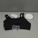 Momcozy Hands Free Pumping Bra, Adjustable Breast-Pumps Holding and Nursing Bra, Pumping & Nursing Bra in One (Small, Black)