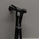 REHAND Walking Cane for Men & Women - Foldable, Adjustable, Lightweight, Self Standing Pivot Walking Cane, Soft Handle Grip, with Travel Bag, Walking Sticks for Seniors & Adults (Black)