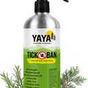 Yaya Organics All Natural Extra Strength Tick Repellent DEET Free - 16 Ounce Spray Bottle