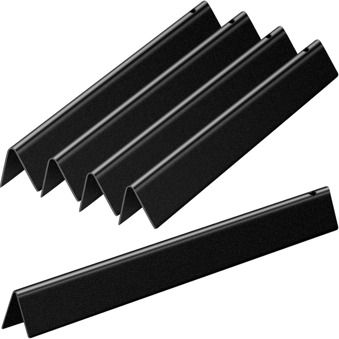 22.5 inch Flavorizer Bars Replacement for Weber Genesis Silver B Silver C Grill Parts with Side Control, 5 PCS Porcelain Enameled Steel Flavor Bars