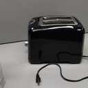 BLACK+DECKER 2-Slice Toaster, Extra Wide Slots for Bagels & Thick Bread, 6 Browning Settings, Removable Crumb Tray, Cancel Button, 850W, Black