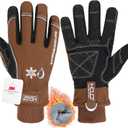 AIGEVTURE Cold Weather Thermal Fleece Winter Work Gloves - Insulated