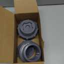 ChillWaves PVC Bulkhead Fitting 2" Double Thread Connector Adapter with Plugs for Water Tank, Aquariums, Rain barrels(2-PACK)