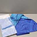 TwoYek 2 Pack Microfiber Thin Beach Towel Lightweight 71x32 Oversized Extra Large Sand Free Towels Quick Dry for Travel Pool Yoga Gym Sports Beach Accessories Vacation Essential Gift (2 Pcs Shell Fluid)