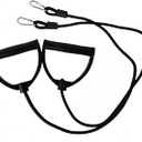 1 Pair Resistance Bands with Handles and Clips - Pedal Exercise Bands Strength Strength Training Home Gym Yoga Pilates Durable Clips Pedal Band Stepper Therapy