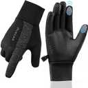 2 x GXCROR Winter Gloves Women Men Ski Snow Gloves Liner Thermal Warm Fleece Touch Screen