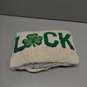 1 Pcs St. Patrick's Day Pillow Wool Valentine's Day Clover 8 x 12 Inch Double Sided Pillow Luck Shamrock Love Hearts Embroidery St Patricks Gift for Home Bedroom Sofa Festivals Decor