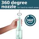 Philips Sonicare Cordless Power Flosser 3000 - Water Flosser with Innovative Quad Stream Technology, Oral Irrigator with 2 Flossing Modes and 3 Pressure Levels, IPX7 Waterproof, Mint, HX3826/24