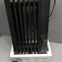 ZAFRO Oil Filled Radiator Heater, 1500W Energy Saving Space Heater with Curved Fin Design, Smart Touch Screen, ECO Mode & 24H On/Off Timer, Tip-Over & Overheat Protection for Bedroom Office Use, Black