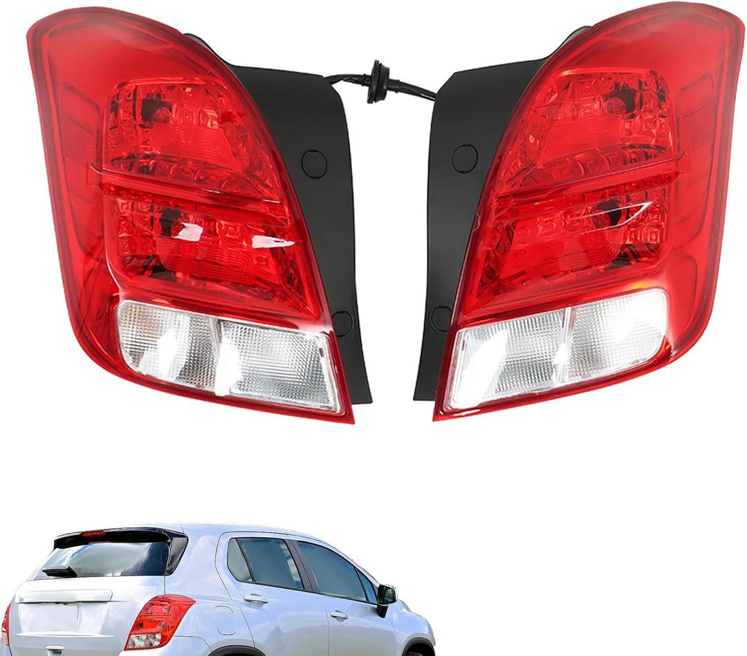 1 Pair Tail Light Assembly w/Blub Replacement for Trax 2013-2016 and Trax L-S 2017-2019 Left and Right Side Tail Lamp