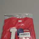 COORALLY 4th of July Outfit Baby Girls Boys Short Sleeve Crew Neck Letter Embroidery Bubble Romper Bodysuit 3-6M