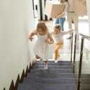 8" X 30" Peel and Stick Carpet Stair Treads for Wooden Steps, Reusable Washable Edging Stair Rugs, Runner Indoor Non-Slip Stair Mats for Kids Elders Pets (15 Pack)