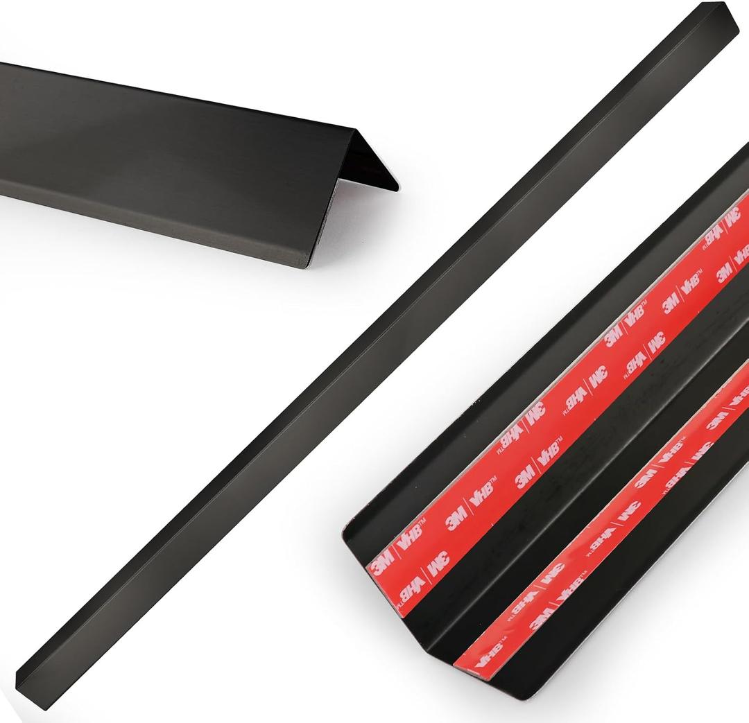 Stainless Steel Wall Corner Guards, 2 x 2 x 48 inches (Black 10 Pcs Pack). Made of 304 Steel, These 90-Degree Angle Metal Corner Protectors are Designed for Wall Protection and Decoration