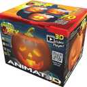 Jabberin' Jack Talking Animated Pumpkin with 8 Inch Screen and Built-in Projector + Speaker