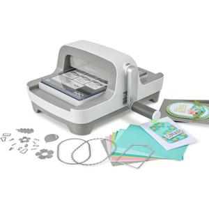 Sizzix Big Shot Machine with Starter Kit, 6" Die-Cutting and Embossing Machine with Cutting Dies, Embossing Folder and Cardstock