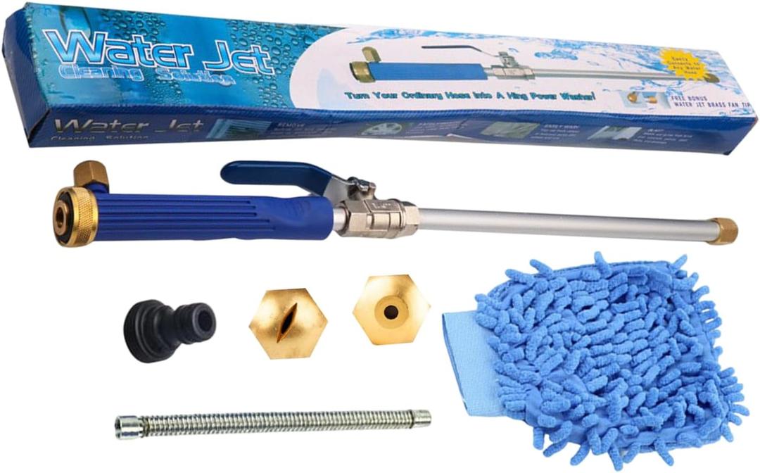 Jetsono High Pressure Surfaces Cleaning Power | Lightweight Cordless Car Wash Nozzle,2-in-1 Nozzle for Garden Hose, Compact and Lightweight (Blue)