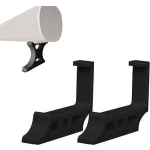 Soundbar Stand Compatible with Arc, Adjustable 3-Height Riser Base (25mm-75mm), Sturdy Base for TV & Shelf, Prevents Audio Blockage, Tool-Free Installation(25mm Black)