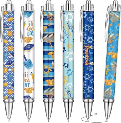 20pcs Hanukkah Pens Bulk Happy Hanukkah Gifts Hanukkah party favors Jewish Pen Star of David Gift Chanukkah Themed Gifts Chanukkah Decorations Dreidels Menorah Pen for Friends Coworkers Jewish Star