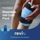REVIX Ice Pack for Knee Pain Relief, Reusable Gel Ice Wrap for Leg Injuries, Swelling, Knee Replacement Surgery, Cold Compress Therapy for Arthritis, Meniscus Tear and ACL Blue, One Size