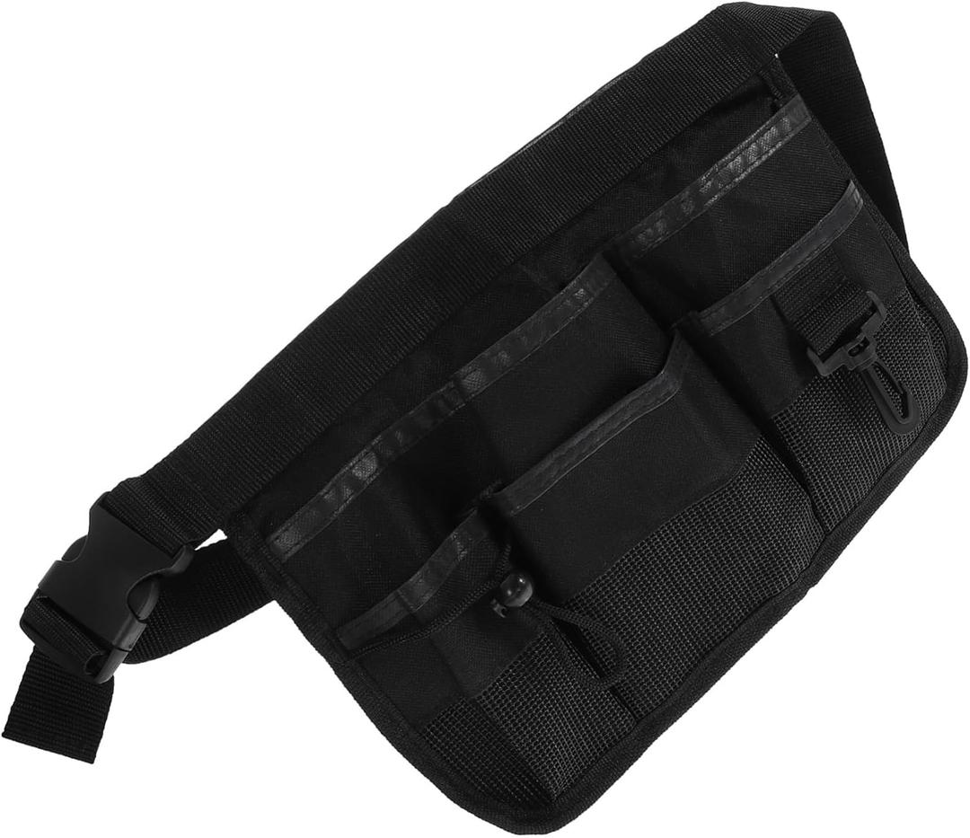 Gardening Tool Apron with 6 Pockets Waterproof Adjustable Waist Tool Pouch Work Belt for Gardeners Cleaners and Diy Projects 13X13X9 Inches