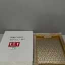 CosmoLiving by Cosmopolitan Plastic Geometric Mirrored Tray, Set of 2 16", 12"W, Gold