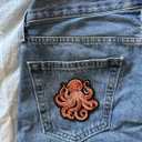 3.5" Octopus Patch - Embroidered Sea Creatures Applique Appliques Iron On Sew On Patches for Holes, Clothing, Jeans, Hat, Backpacks, Clothes