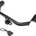 Autekcomma Class 3 Trailer Hitch, Compatible with 2014-2018 Jeep Cherokee KL, Tow Hitch 2-Inch Receiver, Multi-Fit Hitch to Receive Ball Mount, Cargo Carrier, Bike Rack. Tow Hook Black Matte. 13172