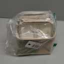 Kntiwiwo Small Fabric Storage Bins, 7.8x6.7x5.9 inch Mini Storage Cubes 4-Pack Storage Basket for Makeup Collapsible Fabric Storage Organizer with Handles, Decorative Basket for Desk, Shelves, Brown