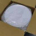 Hioasis 100pcs White Plastic Plates for Party - 7.5" Dinner Plates Disposable, Heavy -duty, Classy and Elegant for Wedding and Wedding