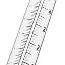 5" Capacity Rain Gauge Glass Replacement Tube, Lip Design, Great for Yard Garden Outdoor Home (1 Pack)