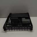 Dish Drying Rack, Stainless Steel Drainer Rack with Drainboard with Smart Drainage System, Space Saving Dish Strainer for Kitchen Counter with Cutlery Holder, Black (12.5W x 17"L), Black 