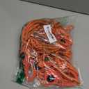 Ayaport Rope Tie Down Ratchet with Safety Lock Clip 1/4" x 12' Heavy Duty One-Piece Adjustable Kayak Straps for Tent, Tarp, Canopy Tie Downs, 4Pk Orange