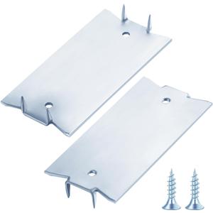 Wensilon(30 pcs) Zinc 1.5X3 Inch 16-Gauge Anti-Nail Protection Plate Shield, Nail Plate for Wood Studs, Steel Cable Wire Protector Plate with Sharp Pointed Prongs for Protection Plumbing and Wiring