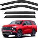 Window Visors Rain Guards for 2021 2022 2023 2024 2025 Chevy Tahoe, Out-Channel Window Vent Wind Deflectors Visors Shades for 21-25 GMC Yukon (Not for Yukon XL)
