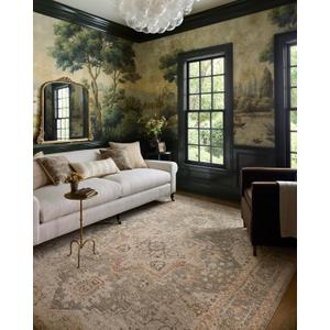Loloi Chris Loves Julia Palma Collection PLM-08 Olive/Spice 7'-10" x 10' Fringe Area Rug Vintage Style Boho Living Room Bedroom Carpet