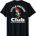 THE REAL LITTLE PECKER CLUB T-Shirt (Black, XXL)