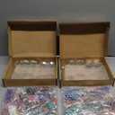 Bright Creations Letter Wax Stamp Beads Kit, Octagon (48 Colors, 1310 Pieces), 2 Pcs